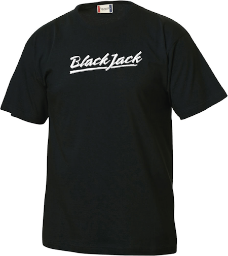 Svart Junior T-shirt "Black Jack"