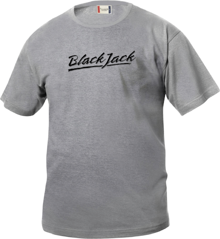 Grå Junior T-shirt "Black Jack"