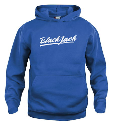 Blå Junior Hoodtröja "Black Jack"