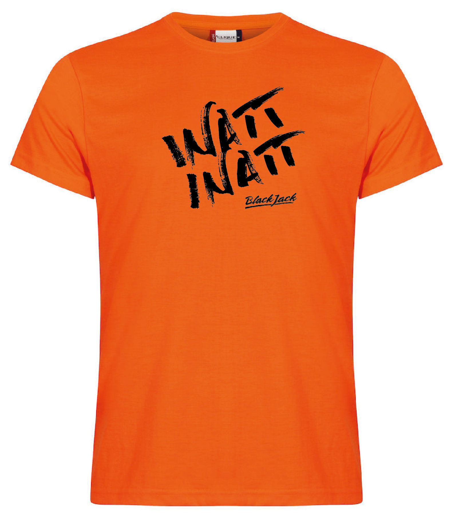 Orange T-shirt "Black Jack Inatt, Inatt"
