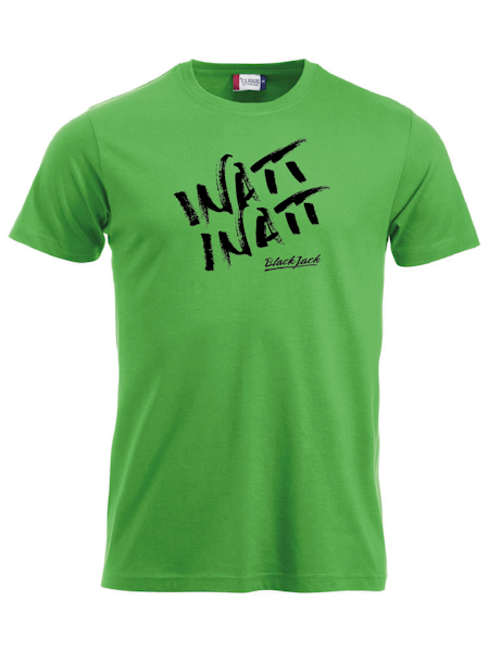 Grön T-shirt "Black Jack Inatt, Inatt"