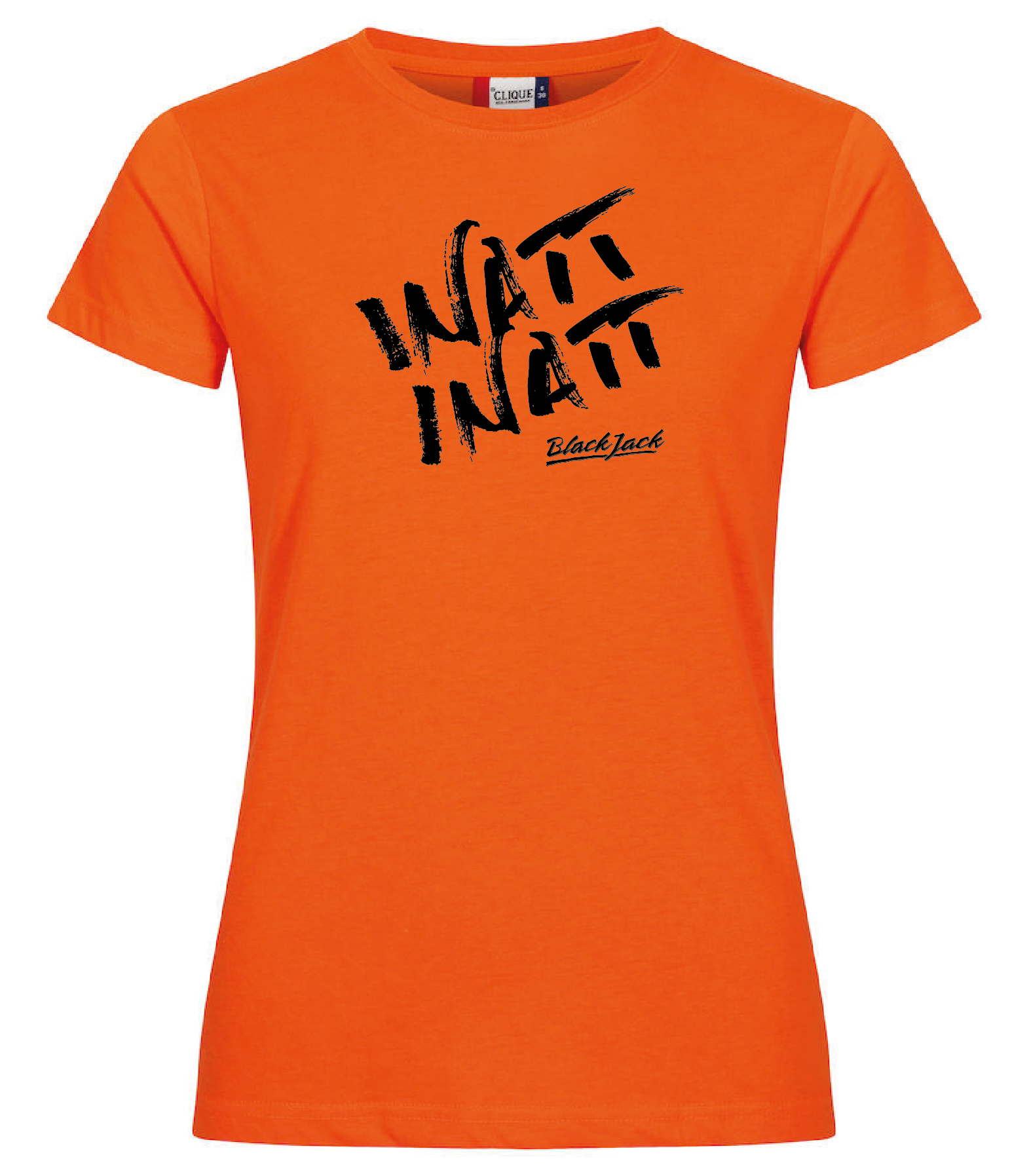 Orange Dam T-shirt "Black Jack Inatt, Inatt"