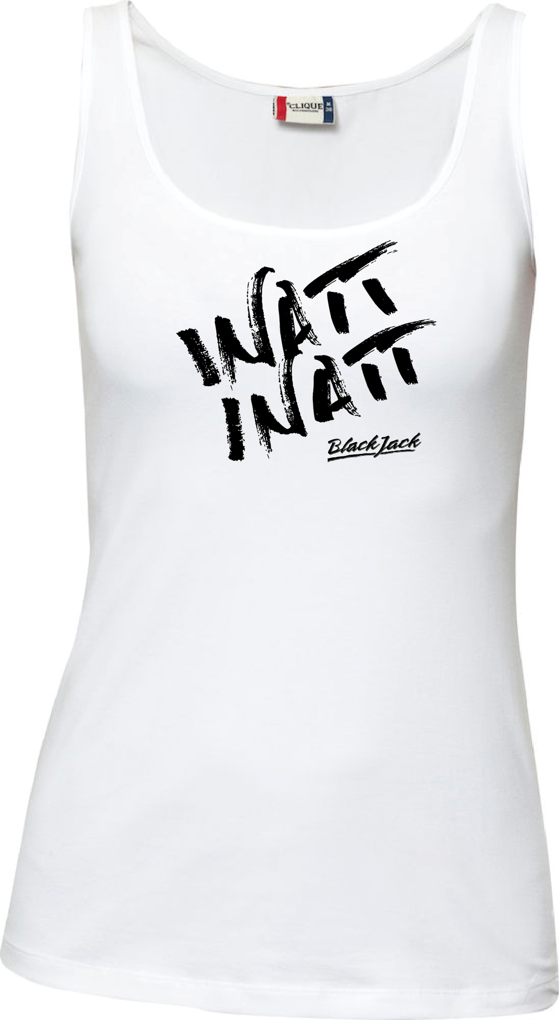 Vit Dam Tank Top "Black Jack Inatt, Inatt"