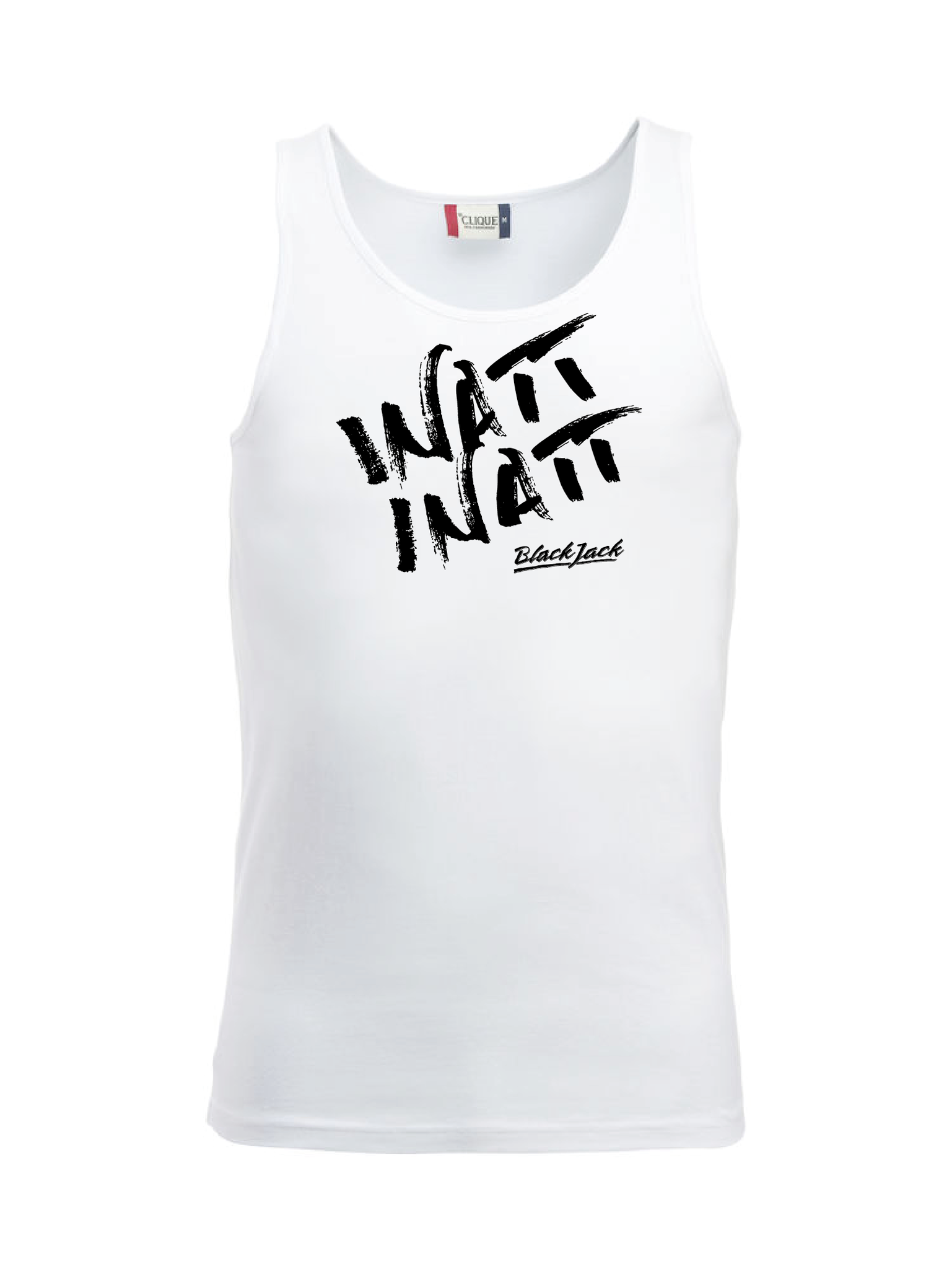 Vit Tank Top "Black Jack Inatt, Inatt"