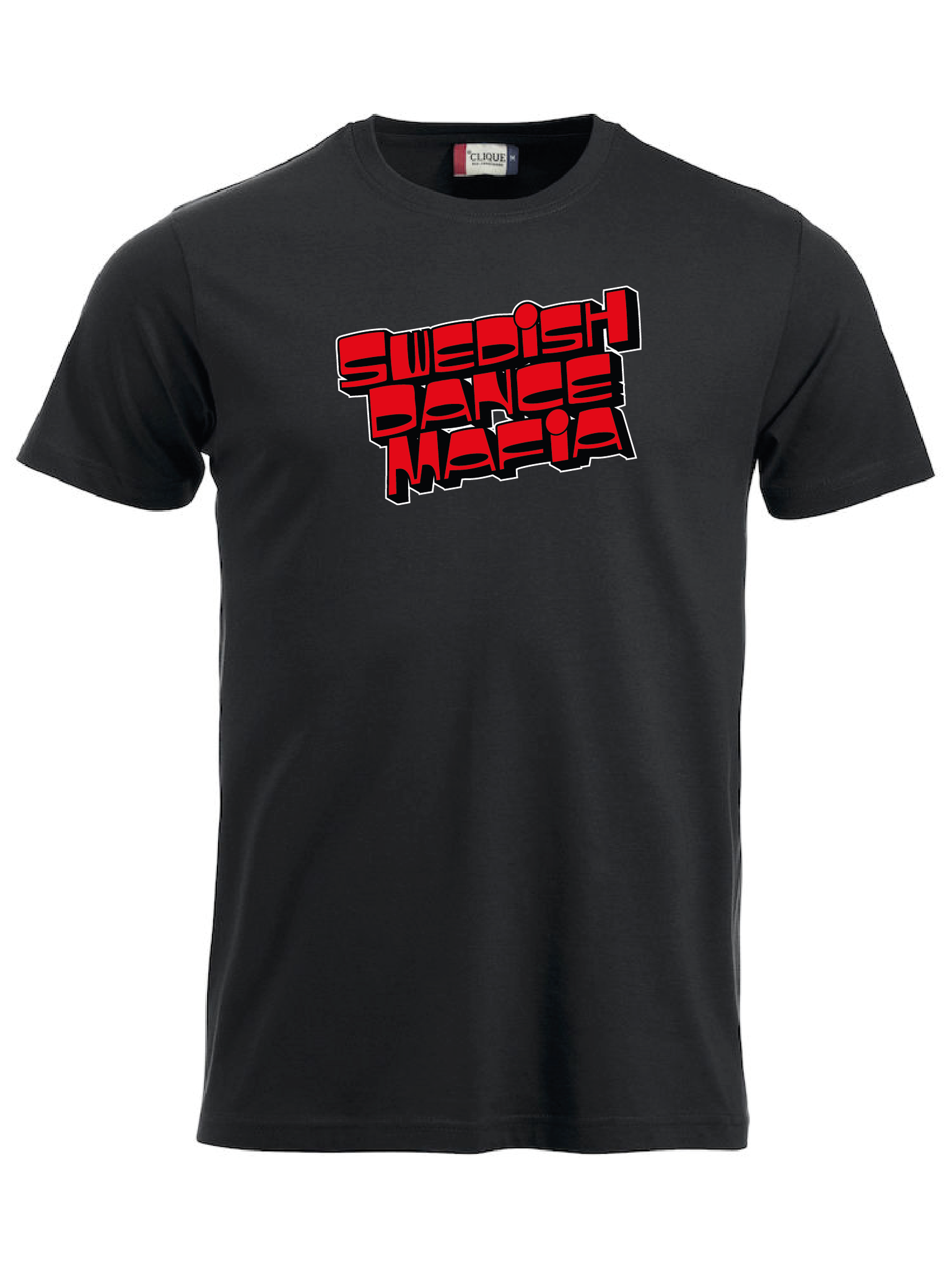 Svart T-shirt "SWEDISH DANCE MAFIA"