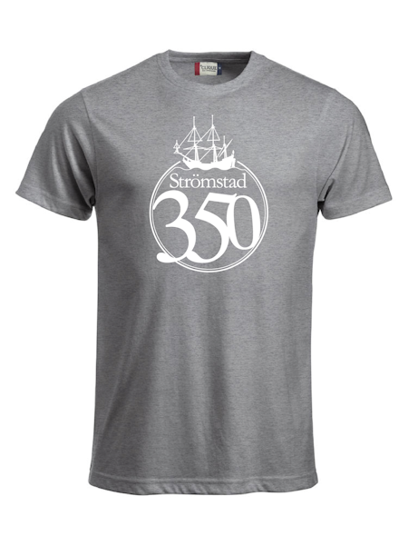 Grå T-shirt "STRÖMSTAD 350 år"