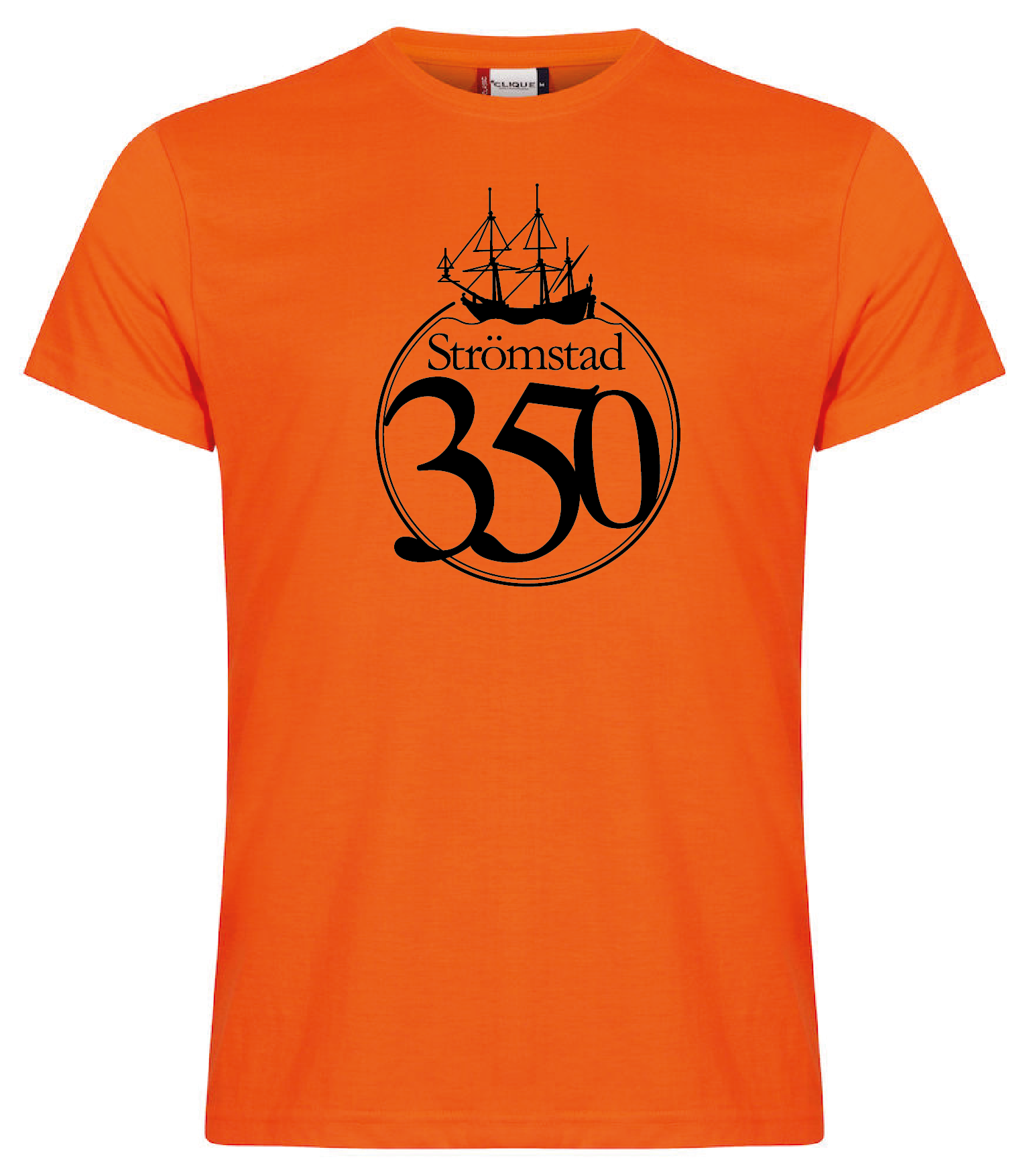 Orange T-shirt "STRÖMSTAD 350 år"