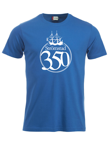 Blå T-shirt "STRÖMSTAD 350 år"