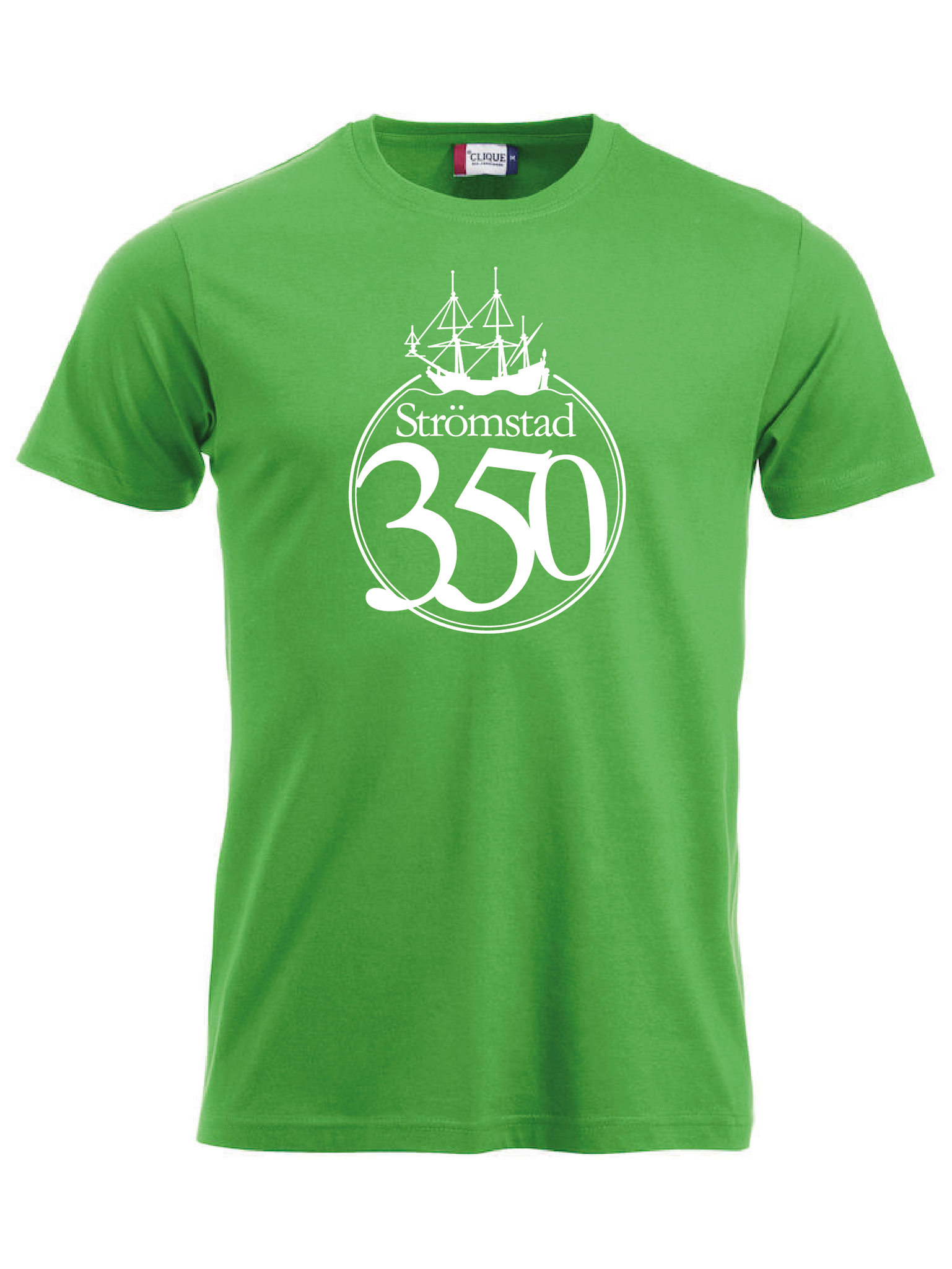 Grön T-shirt "STRÖMSTAD 350 år"