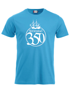 Turkos T-shirt "STRÖMSTAD 350 år"
