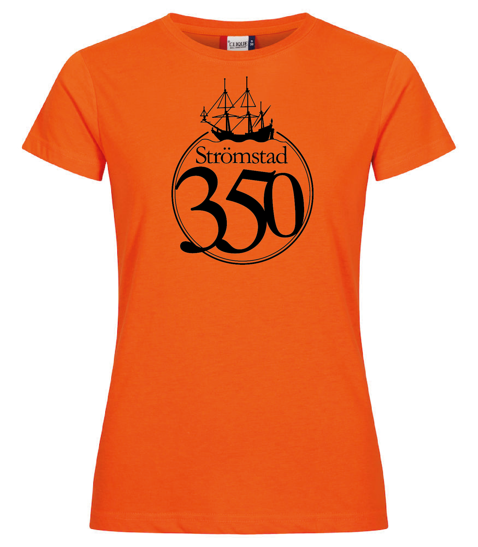 Orange Dam T-shirt "STRÖMSTAD 350 år"
