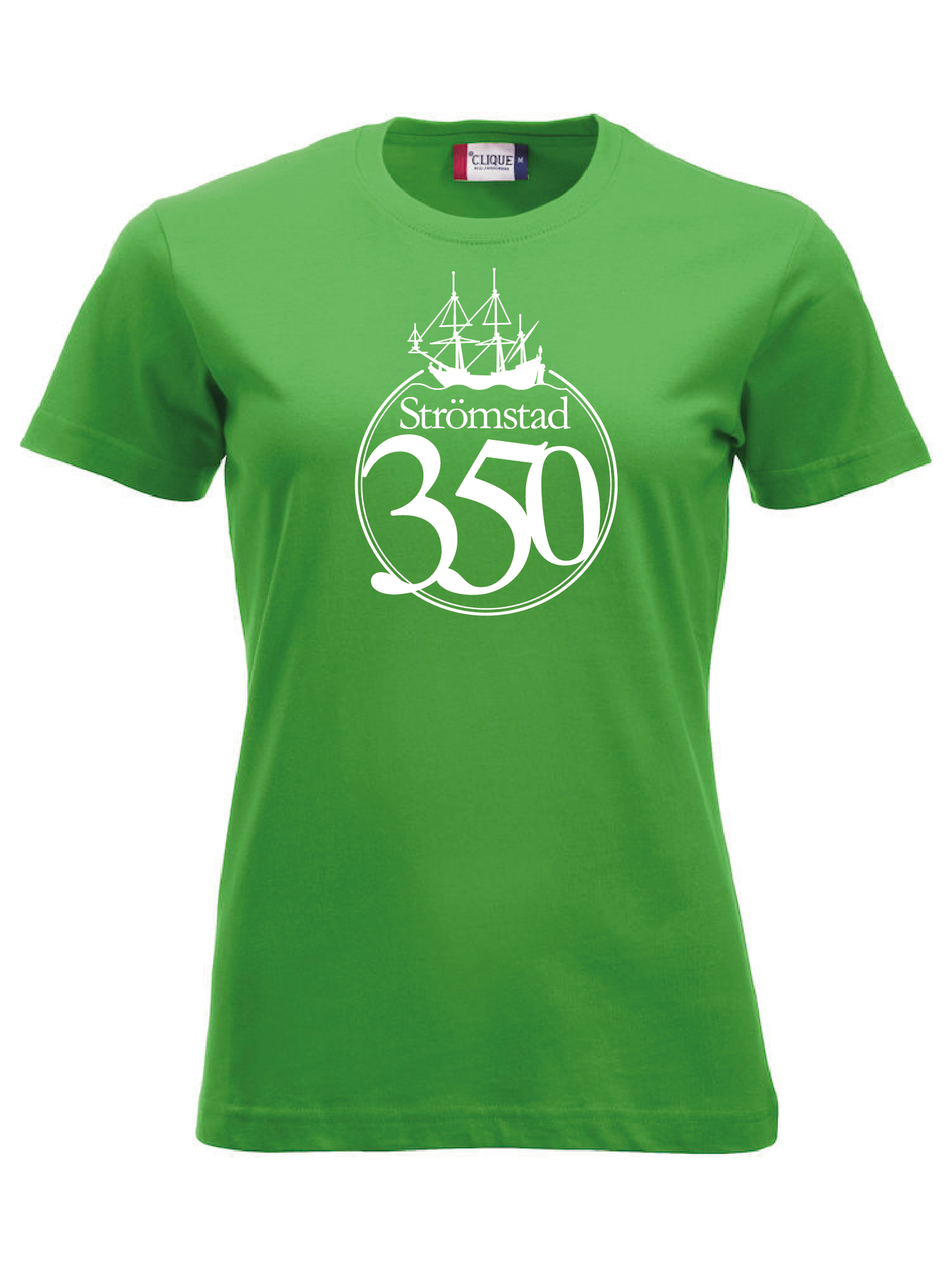 Grön Dam T-shirt "STRÖMSTAD 350 år"