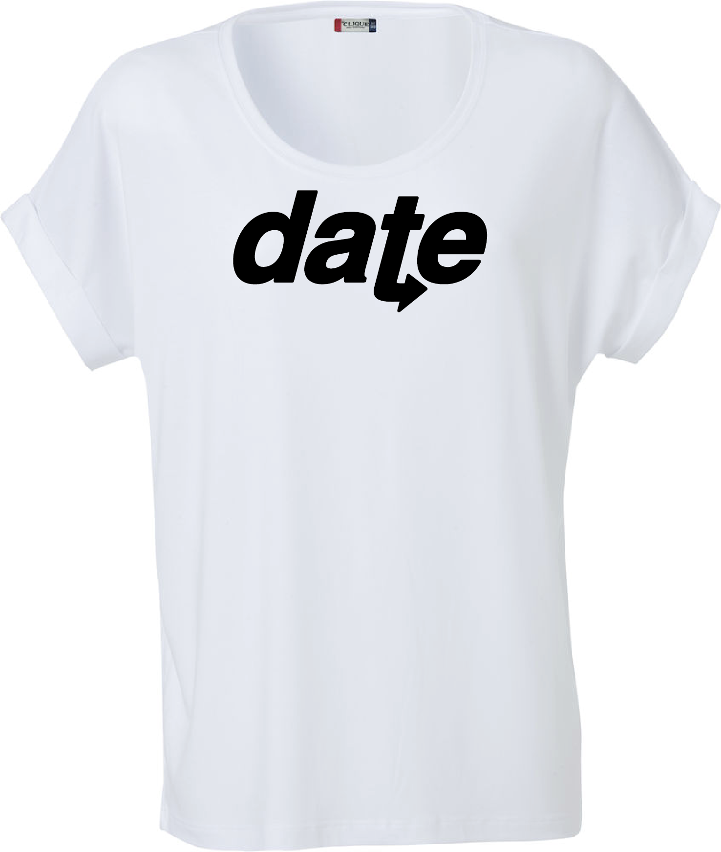 Vit Dam T-shirt Katy "DATE"