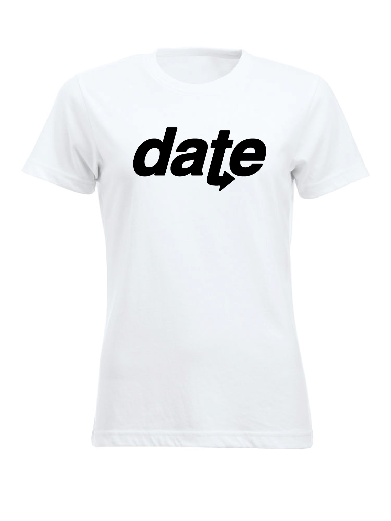 Vit Dam T-shirt "DATE"