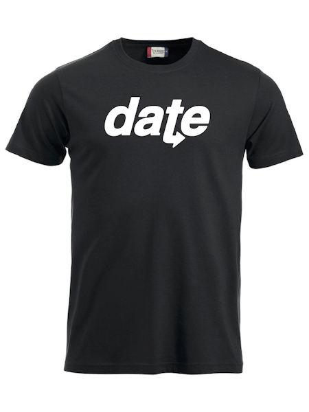 Svart T-shirt "DATE"