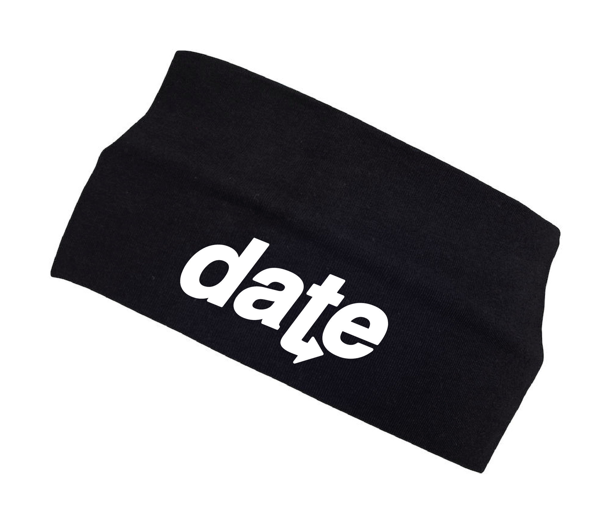 Svart Headband "DATE"