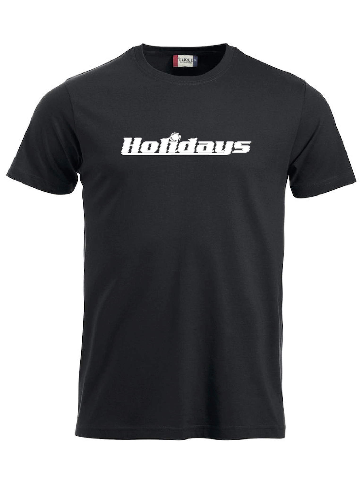 Svart T-shirt "HOLIDAYS"