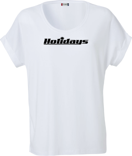 Vit Dam T-shirt Katy "HOLIDAYS"