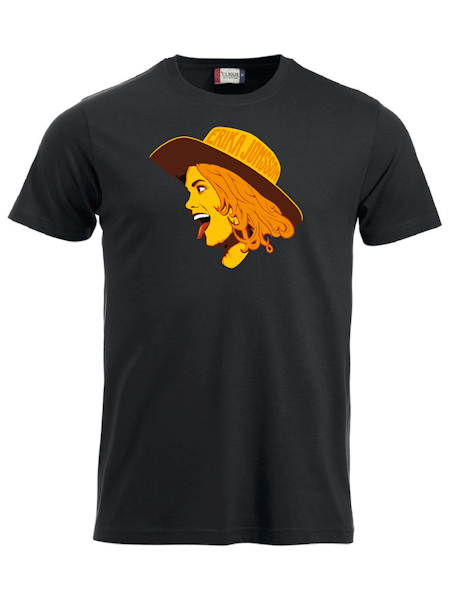 Svart T-shirt "Cowgirl"