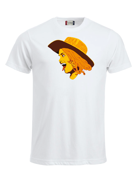 Vit T-shirt "Cowgirl"