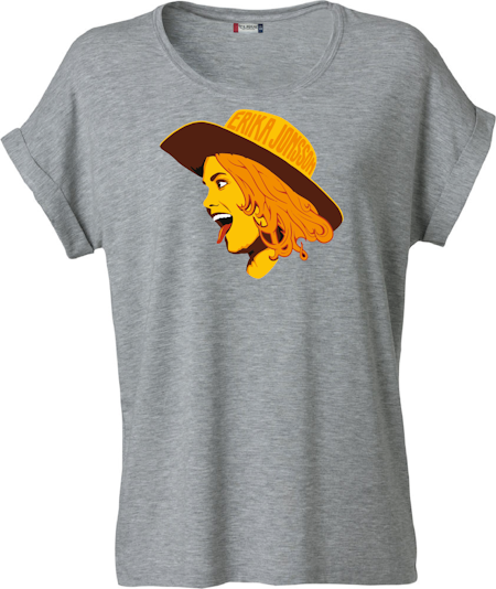 Grå Dam T-shirt Katy "Cowgirl"