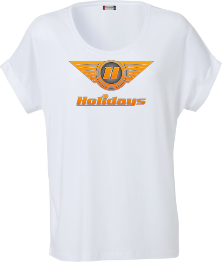 Vit Dam T-shirt Katy "HOLIDAYS LOGO"