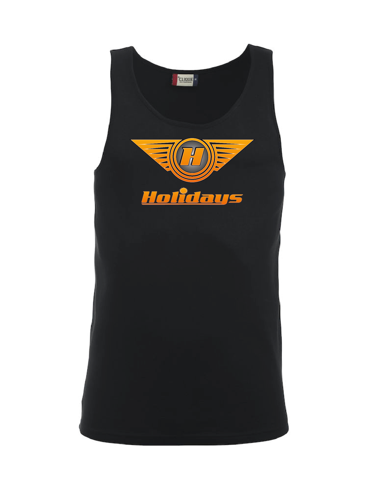 Svart Tank Top "HOLIDAYS LOGO"