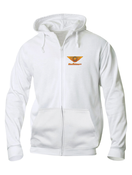 Vit HOODJACKA "HOLIDAYS LOGO" fram