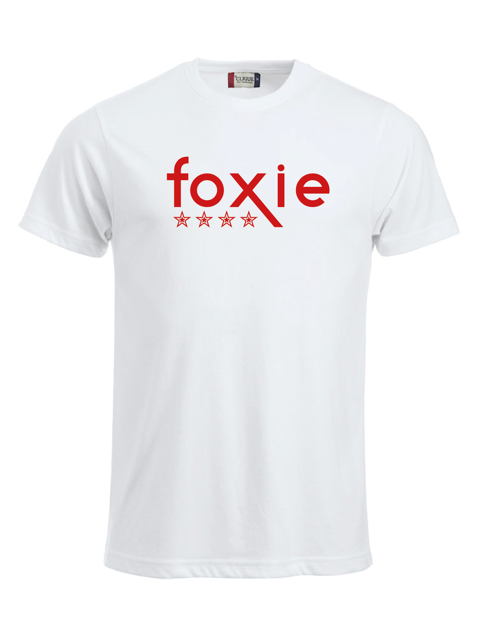 Vit T-shirt "FOXIE"