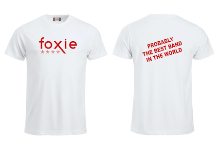 Vit T-shirt "FOXIE probably"