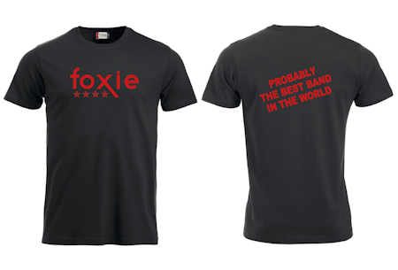 Svart T-shirt "FOXIE probably"