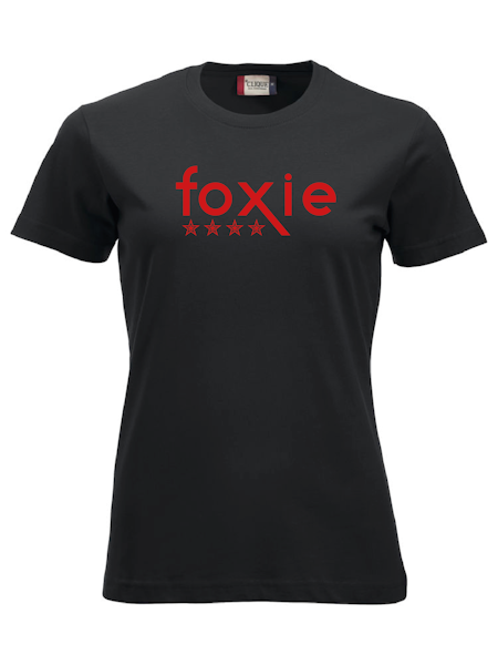 Svart Dam T-shirt "FOXIE"