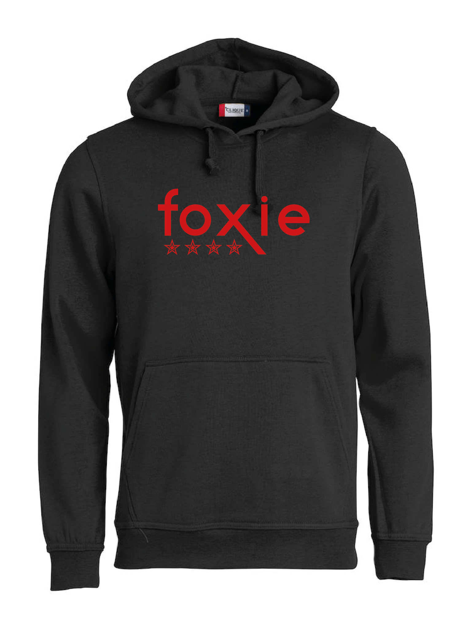 Svart HOODTRÖJA "FOXIE"