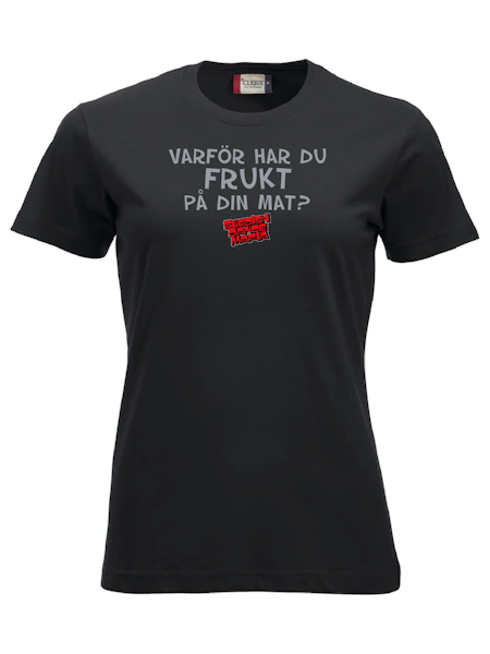 Svart Dam T-shirt "SDM Frukt"