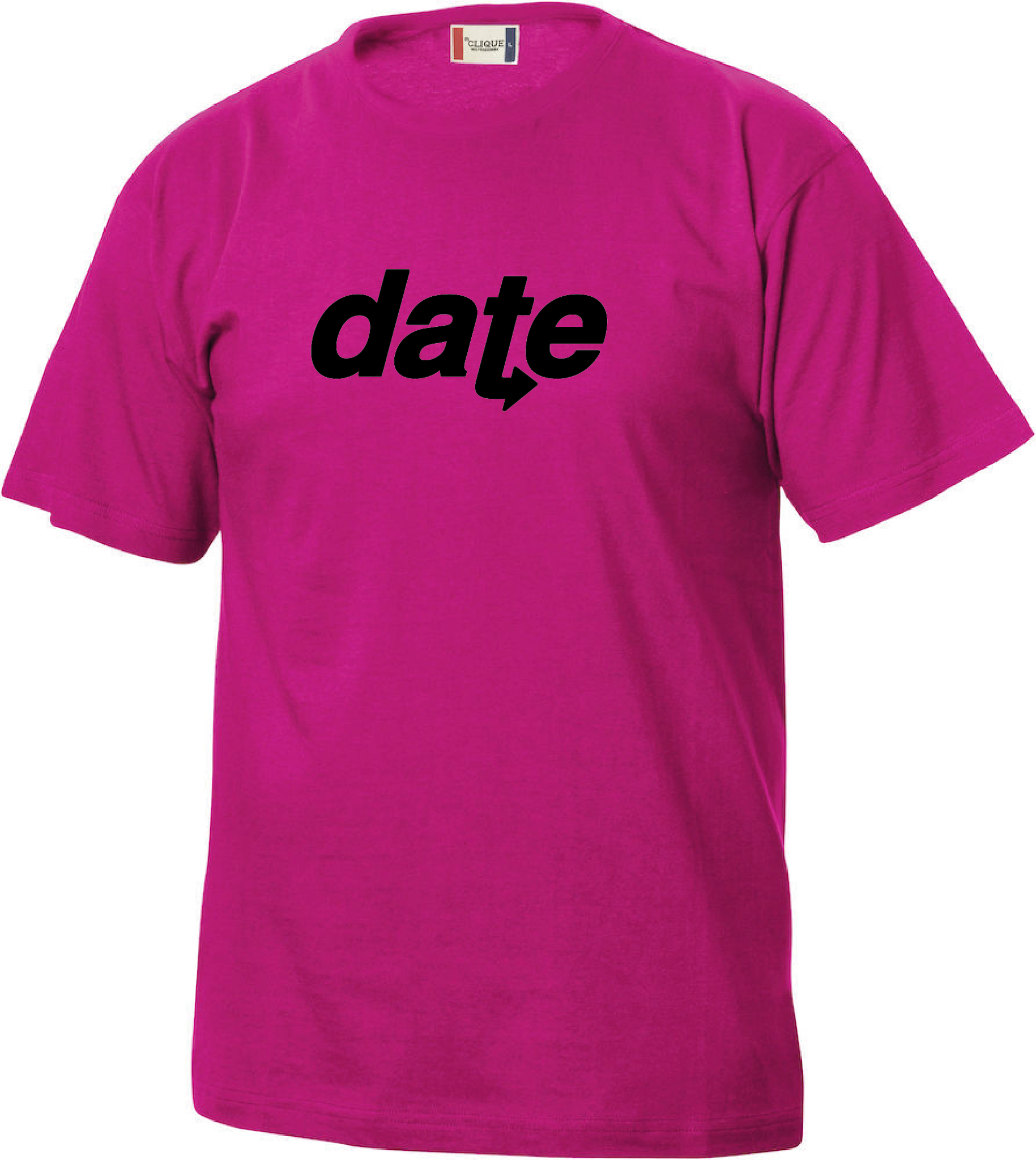 Cerise Junior T-shirt "DATE" svart