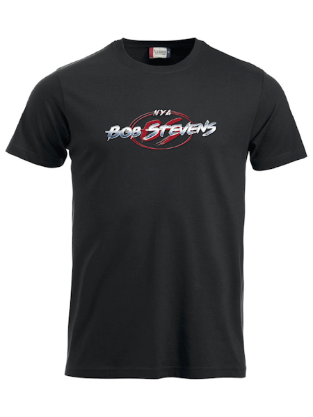 Svart T-shirt "BOB STEVENS"