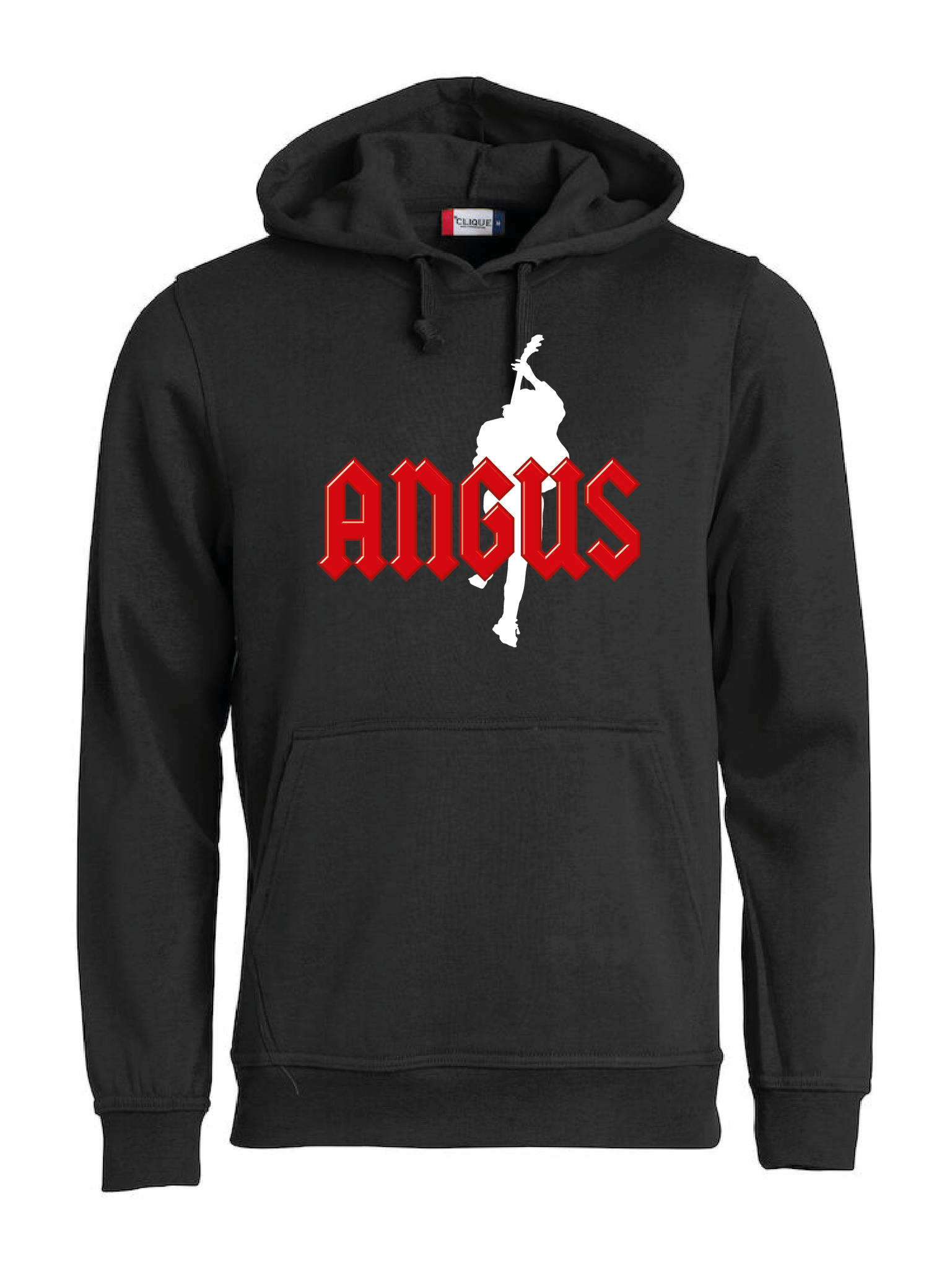 Svart Hoodtröja "ANGUS"