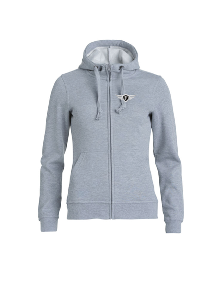 Grå Dam Hoodjacka "FOXIE Wings"