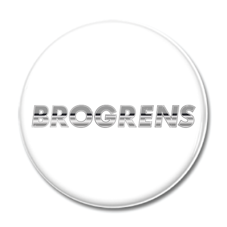 Magnet "BROGRENS Logo" 44mm vit