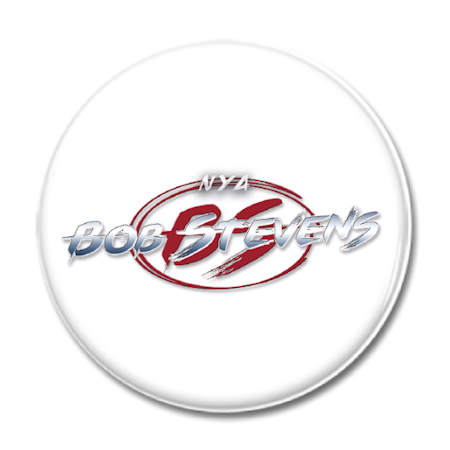 Magnet "BOB STEVENS Logo" 44mm vit