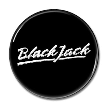 Magnet "Black Jack Logo" 44mm svart