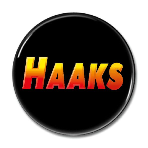 KNAPP "HAAKS Logo" 44mm svart