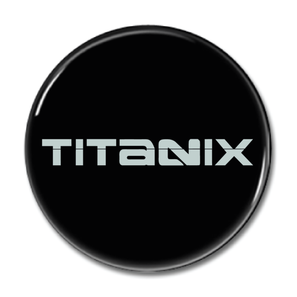Magnet "TITANIX Logo" 44mm svart