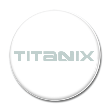 Magnet "TITANIX Logo" 44mm vit