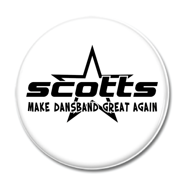 KNAPP "Scotts Logo" 44mm svart