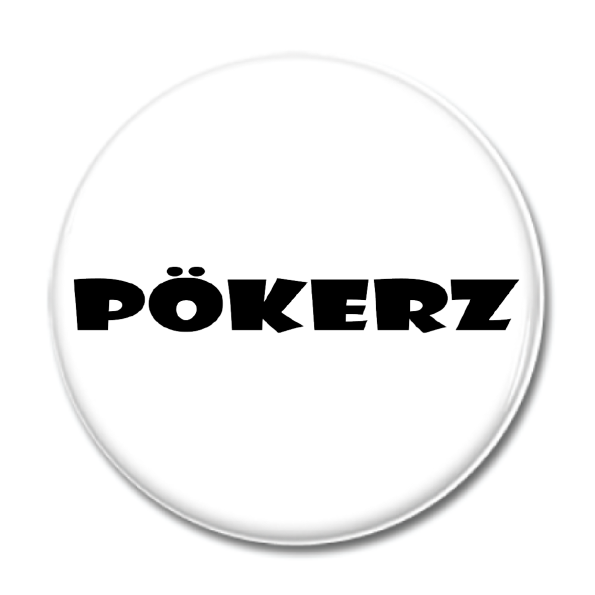 Magnet "PÖKERZ Logo" 44mm svart