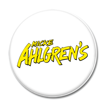 KNAPP "Micke Ahlgrens Logo" 44mm vit