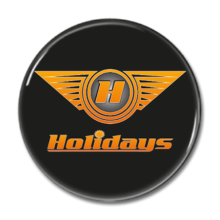Magnet "Holidays Logo" 44mm svart