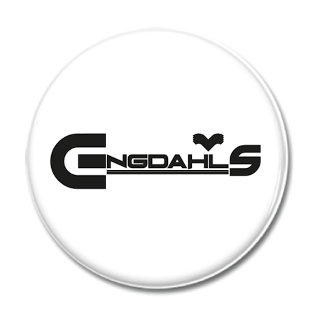 Magnet "ENGDAHLS Logo" 44mm svart