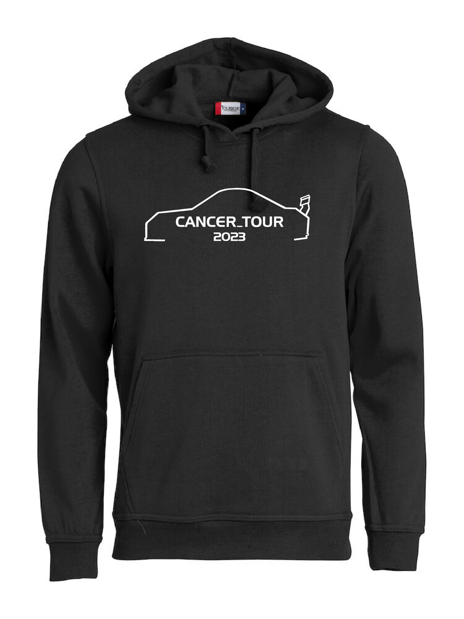 Svart HOODTRÖJA "Cancer_Tour 2023"